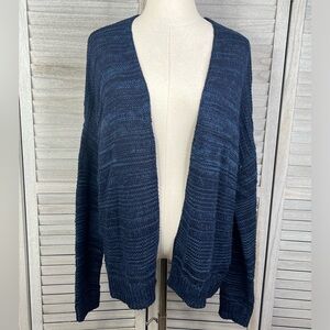 UNIVERSAL THREAD Open Front Cardigan Sweater Blue-Large